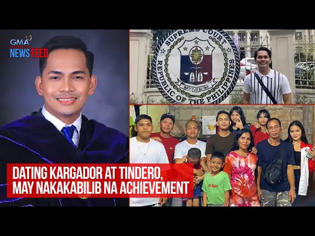 ⁣Dating kargador at tindero, may nakakabilib na achievement | GMA Integrated Newsfeed