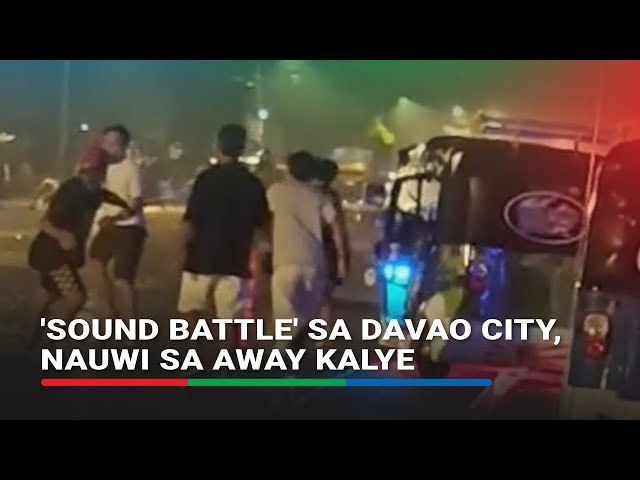 ⁣'Sound Battle' sa Davao City, nauwi sa away kalye