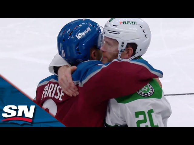 ⁣Stars and Avalanche Exchange Handshakes After Six-game Series