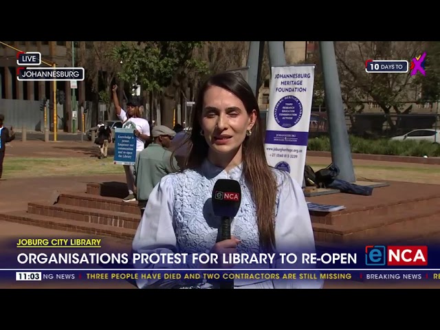 Joburg Library | Organisations protest for library to re-open