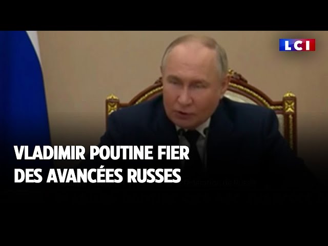 ⁣Vladimir Poutine fier des avancées russes