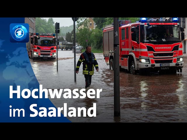 ⁣Dauerregen und Hochwasser: Ausnahmezustand im Saarland – Teile von Rheinland-Pfalz auch betroffen
