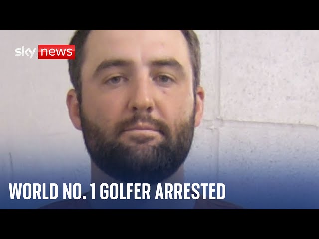 ⁣Scottie Scheffler: Golf star 'rattled' and 'in shock' after being arrested by po