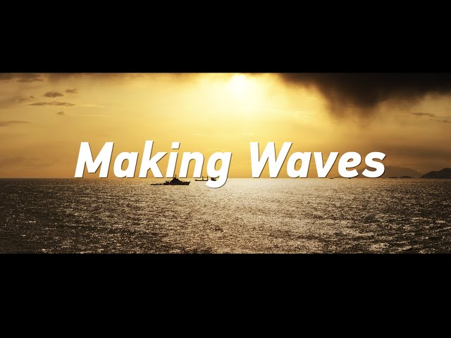 ⁣Making waves