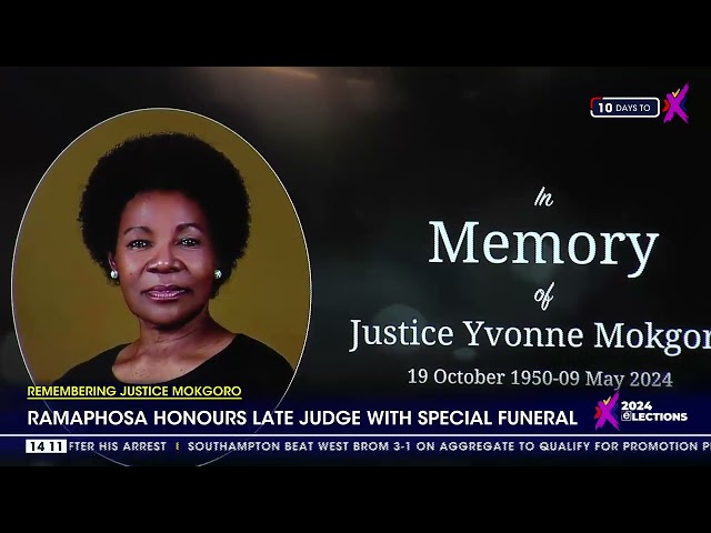 ⁣Ramaphosa honours late judge with special funeral