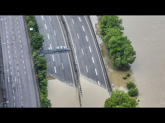 ⁣Europe hit by severe floods in the north and heatwaves in the south