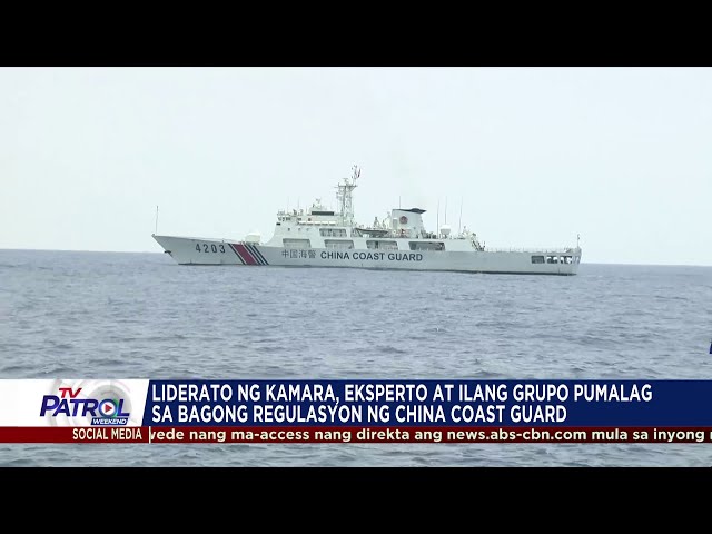 ⁣Planong panghuhuli ng China sa mga naglalayag sa WPS, inalmahan | TV Patrol