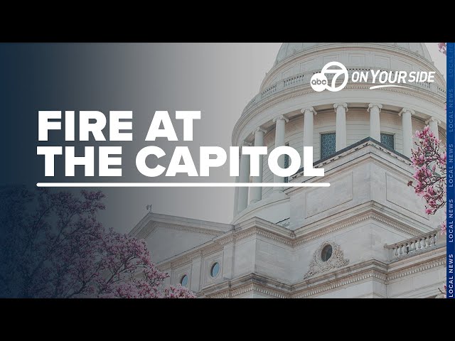 ⁣Fire strikes Arkansas State Capitol building