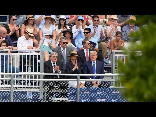 Donald Trump attends youngest son's graduation