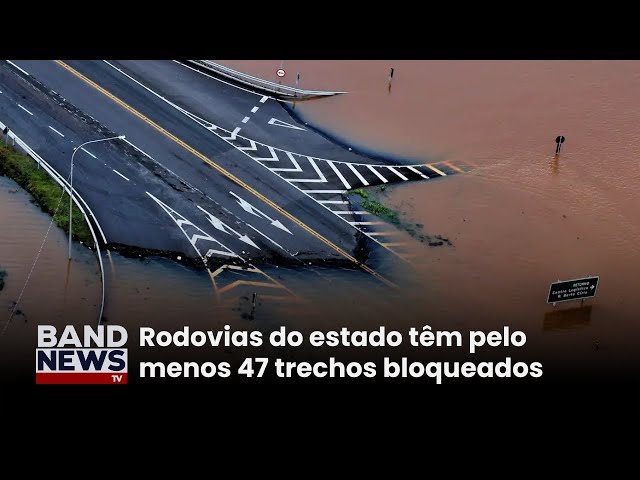 ⁣Porta-voz da PRF fala sobre estado das rodovias no Rio Grande do Sul | BandNews TV