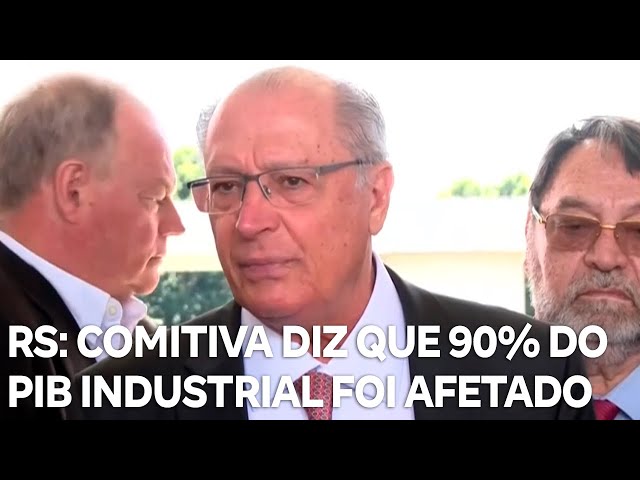 ⁣Comitiva de industriais gaúchos diz que 90% do PIB industrial do RS foi afetado
