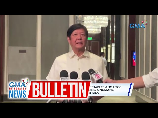 ⁣PBBM, sinabing "Completely unacceptable" ang utos ng China na... | GMA Integrated News Bul