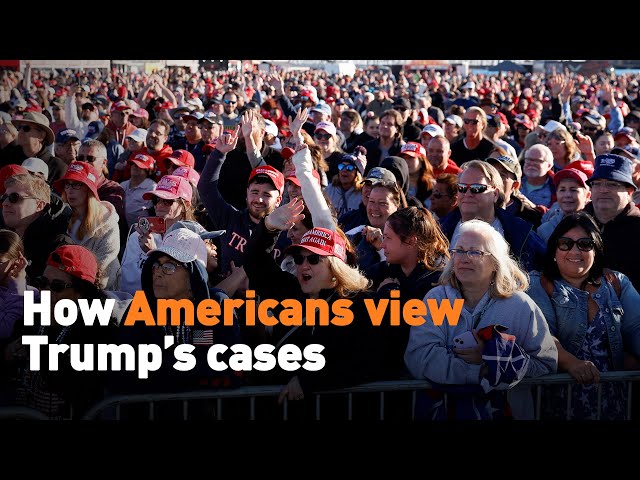 ⁣How Americans view Trump’s cases