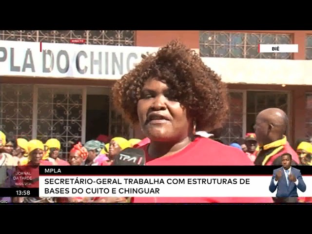 ⁣MPLA:  Secretário-Geral trabalha com estruturas de bases do Cuito e Chinguar