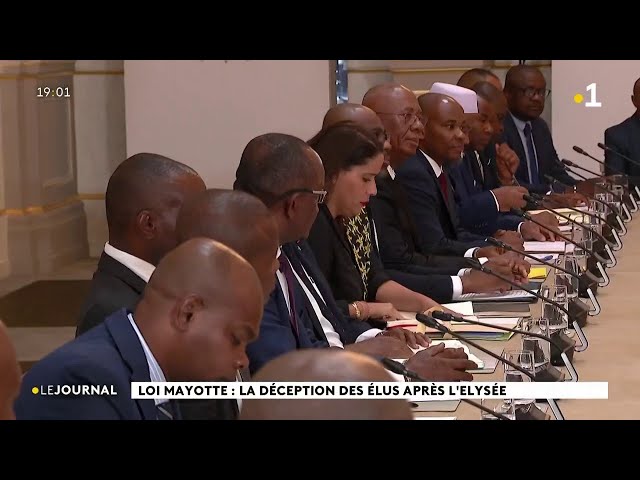 ⁣Loi Mayotte : La déception des élus après l'Élysée