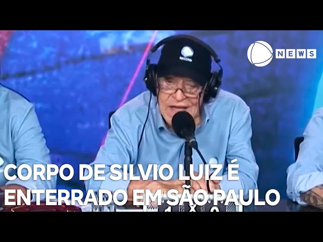 Corpo de Silvio Luiz é enterrado em velório restrito a parentes e amigos