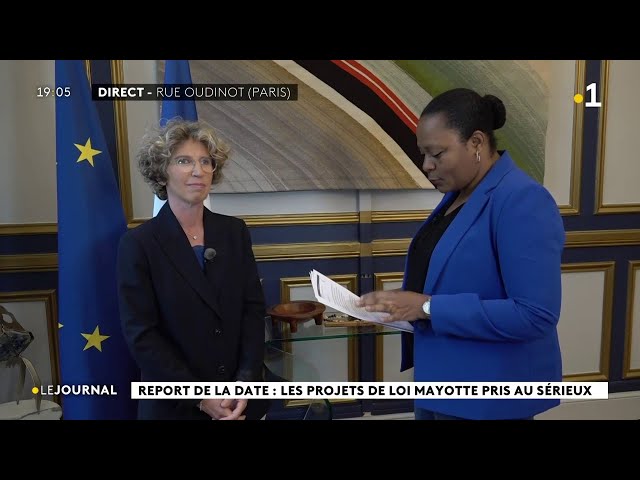 Loi Mayotte : Marie Guévenoux répond aux questions de Siti Daroussi dans le 19h00 de Mayotte la 1ère