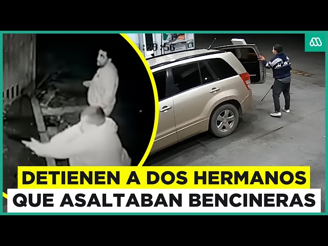 Detienen a hermanos que asaltaban estaciones de servicio en Santiago