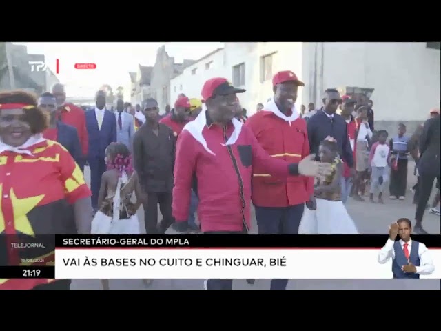 ⁣Secretário Geral do  MPLA - Vai às bases no Cuito e Chinguar,Bié