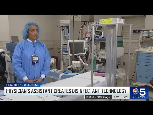 ⁣Man who created portable disinfecting machine during pandemic gives back to hospital