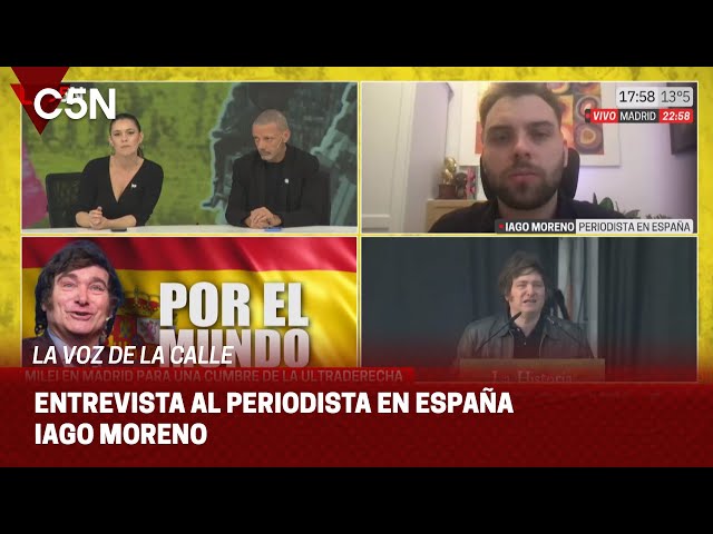 ⁣MILEI en MADRID para una CUMBRE de la ULTRADERECHA: hablamos con el periodista IAGO MORENO