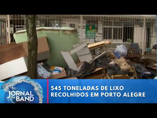 ⁣Prefeitura de Porto Alegre coleta cerca de 545 toneladas de lixo | Jornal da Band