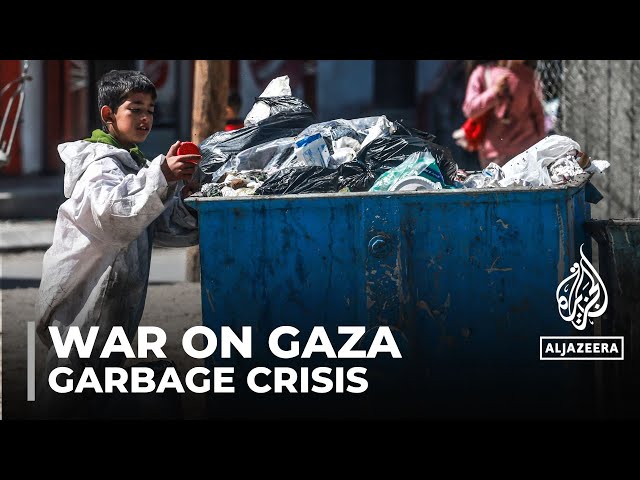 ⁣Gaza's garbage crisis: Living alongside piles of waste