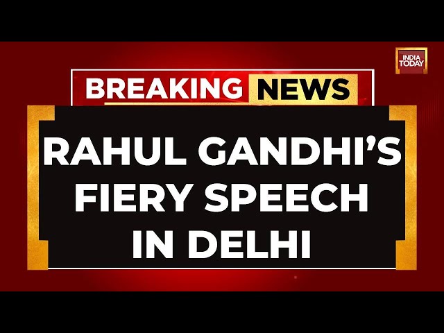 ⁣INDIA TODAY LIVE: Rahul Gandhi's Mega Address In Delhi | Rahul Gandhi Speech | Lok Sabha Electi