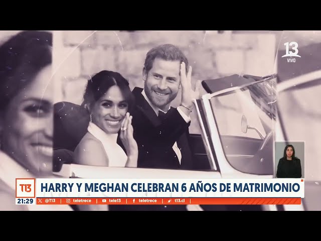 ⁣Harry y Meghan celebran seis años de matrimonio