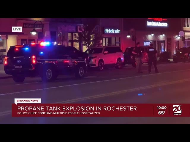 ⁣Breaking: Propane tank explosion in Rochester