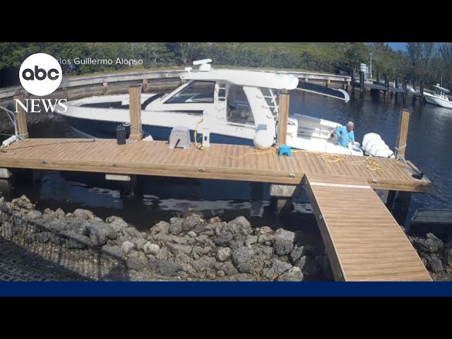 ⁣Video shows boater in alleged hit-and-run