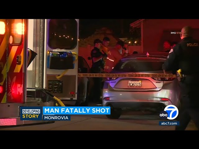 ⁣Man fatally shot at Monrovia home after report he was armed and under restraining order