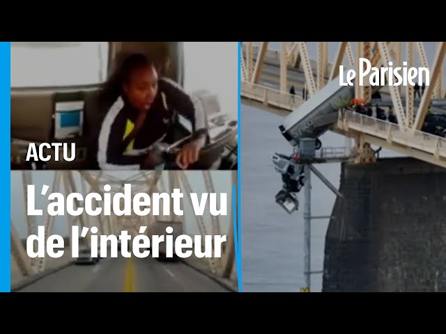 Conductrice suspendue dans le vide après un accident : les images de la dashcam du camion dévoilées