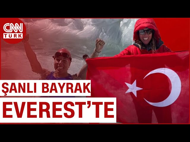 ⁣Everest'te Dünya Rekoru! Milli Yüzücü Deniz Kayadelen Buz Gibi Suda 5 Dakika Kaldı...