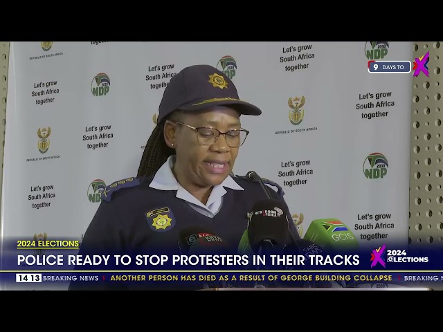 ⁣2024 Elections | Police ready to stop protestors in their tracks