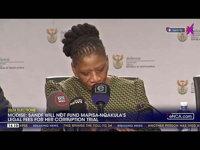 ⁣SANDF will not fund Mapisa-Nqakula's legal fees for her corruption trial - Modise