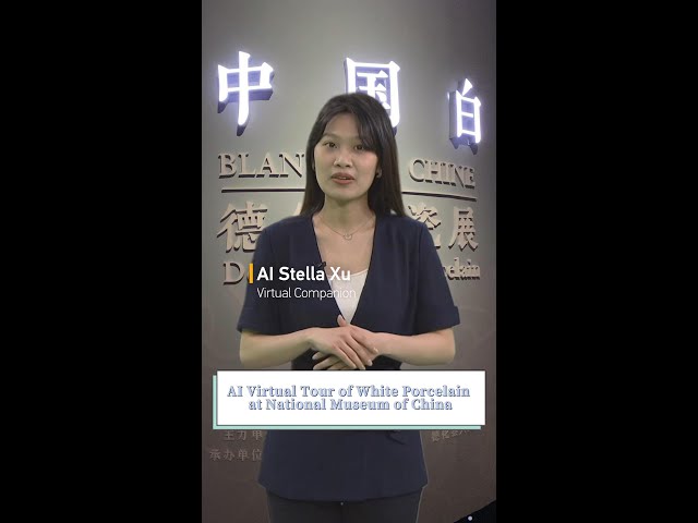 ⁣Take an AI-assisted virtual tour of white porcelain at National Museum of China