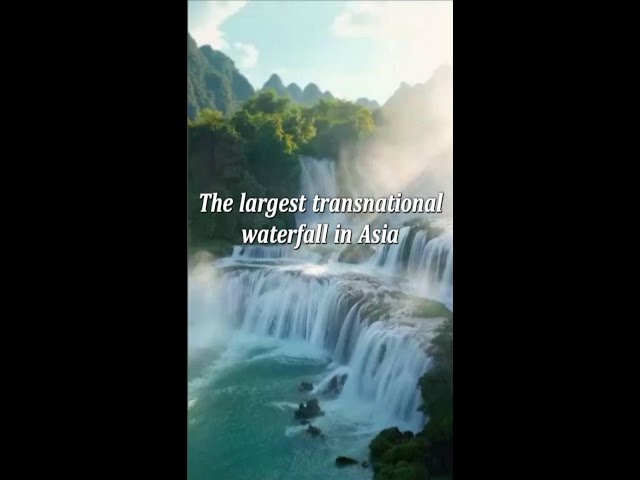 ⁣Masterpiece of nature: Detian Waterfall in China's Guangxi