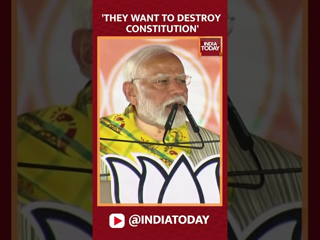 ⁣PM Modi Attacked Oppn Over Constitution Row | PM Modi Speech | Lok Sabha Elections 2024 |India Today