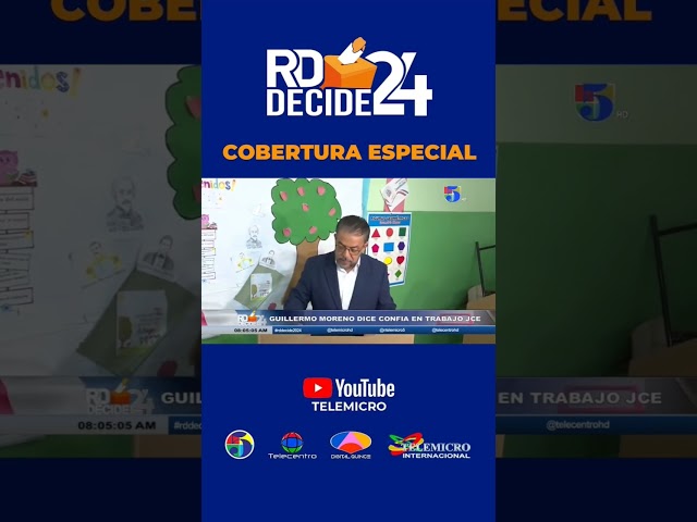 ⁣Gillermo Moreno ejerce su derecho al Voto | Cobertura especial RD Decide 2024