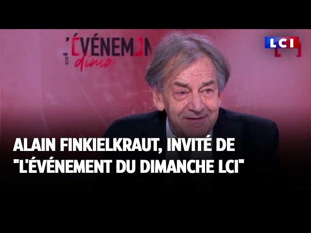 "Le RN a changé sur l'antisémitisme" estime Alain Finkielkraut