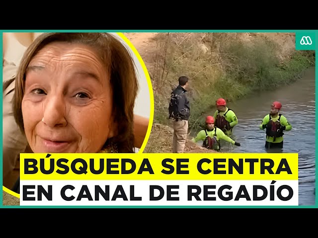 ⁣Rastreo de adulta mayor desaparecida en Limache se centra en canal de regadío