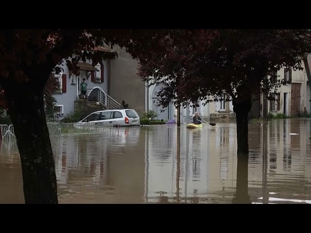 ⁣Starke Regenfälle führen zu Überschwemmungen in einigen Regionen Europas