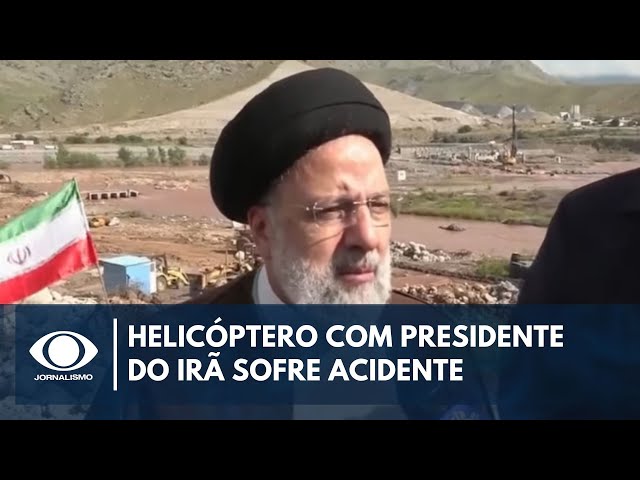 ⁣Helicóptero do presidente do Irã cai na fronteira com o Azerbaijão