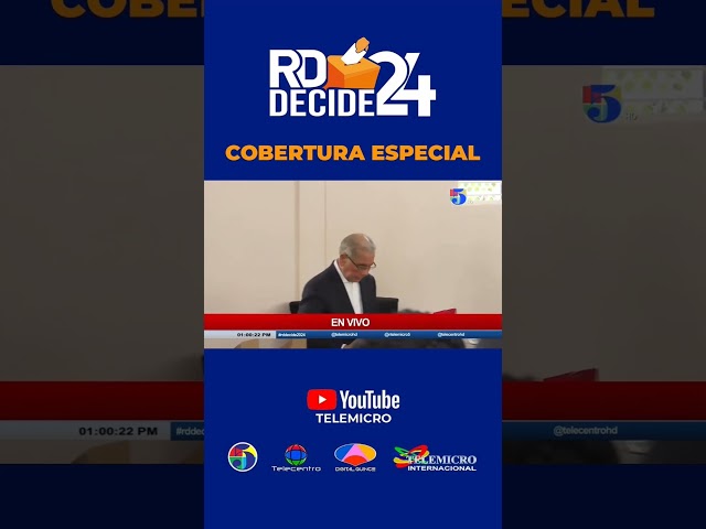 ⁣Danilo Medina Ejerce su derecho al Voto | Cobertura especial RD Decide 2024