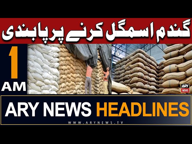 ⁣ARY News 1 AM Headlines 20th May 2024 | Punjab Government to stop wheat smuggling