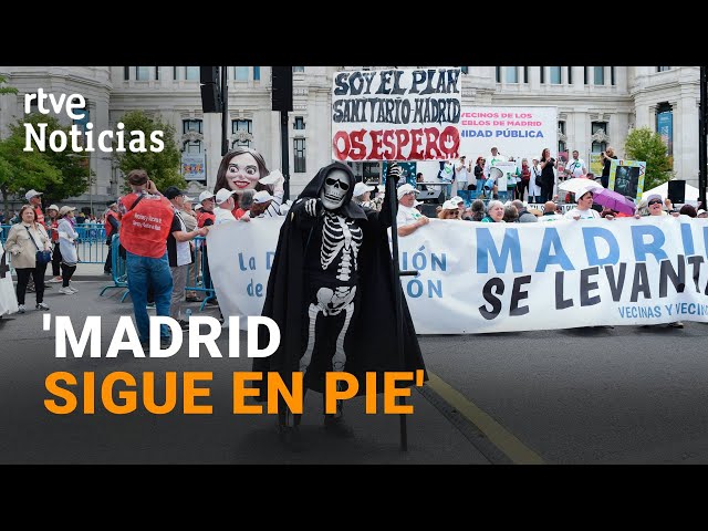 ⁣MADRID: MILES de PERSONAS se han MANIFESTADO en DEFENSA de la SANIDAD PÚBLICA | RTVE Noticias