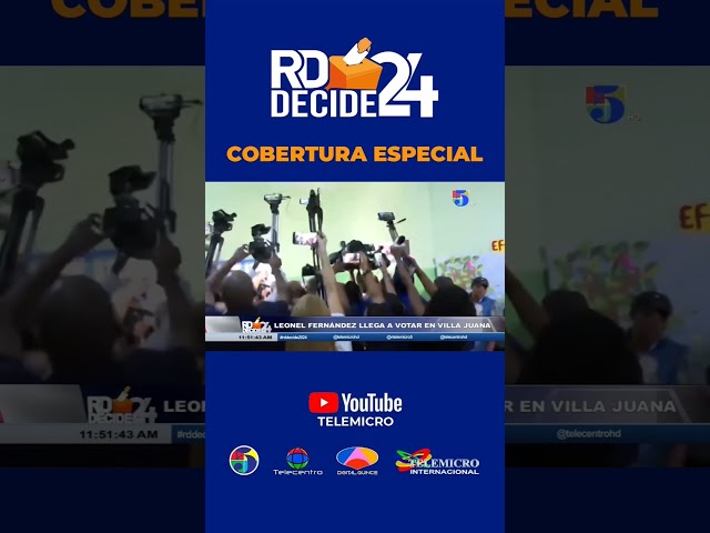 ⁣Leonel Fernández ejerce su derecho al Voto | Cobertura especial RD Decide 2024