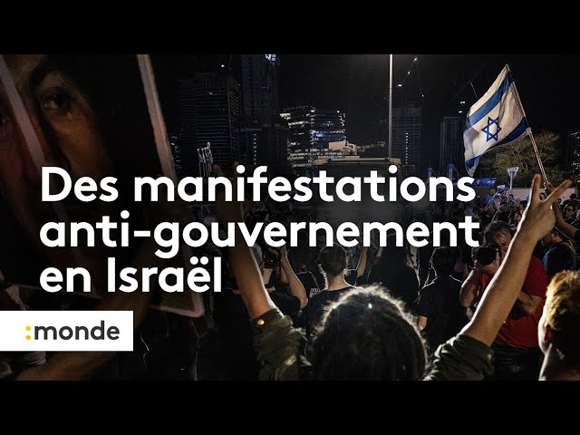 ⁣Des manifestations anti-gouvernement en Israël