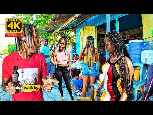 ⁣✔️Walking Tour Of Buff Bay Town In Portland VERY PEACEFUL AND SAFE In Jamaica 2024 4K